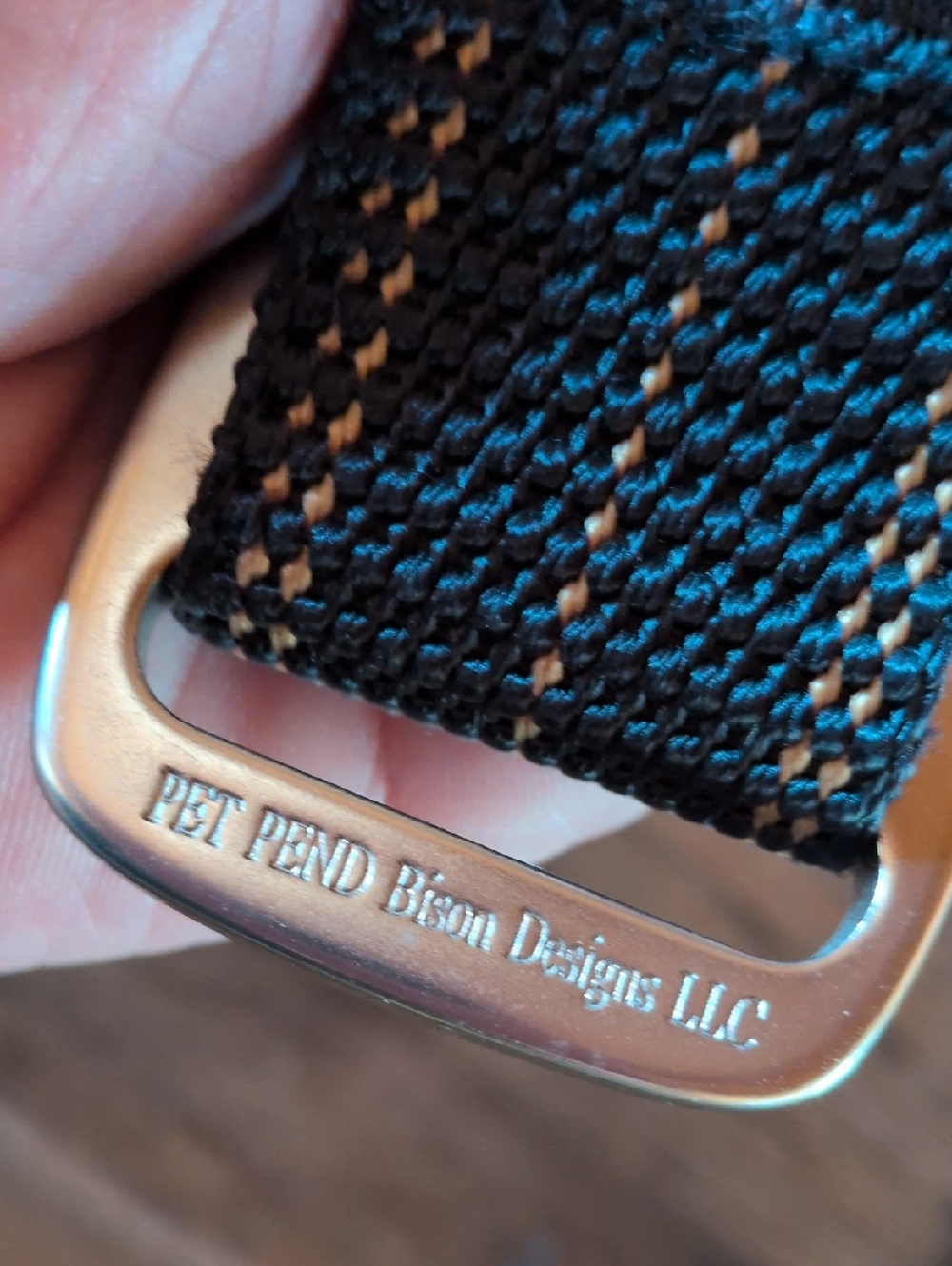 USA made Like New! Bison Designs Webbing Belt w/ Bottle Opener Buckle. XL - Picture 8 of 8